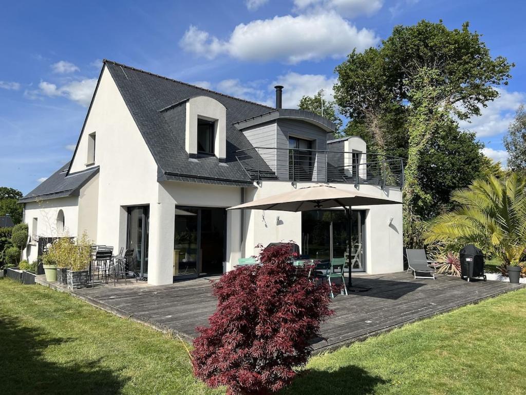 Villa Des Roseaux Benodet Bagian luar foto